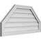 Ekena Millwork Octagonal Top Surface Mount PVC Gable Vent w/ 2"W x 1-1/2"P Brickmould Frame, 36"W x 18"H GVPOT36X1802SN - alternate 5